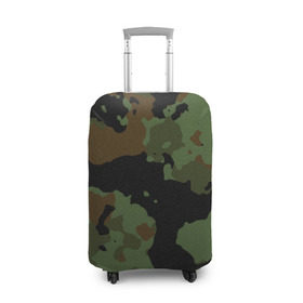 Чехол для чемодана 3D с принтом Камуфляж Вельветовый эффект в Кировске, 86% полиэфир, 14% спандекс | двустороннее нанесение принта, прорези для ручек и колес | camo | camouflage | military | камо