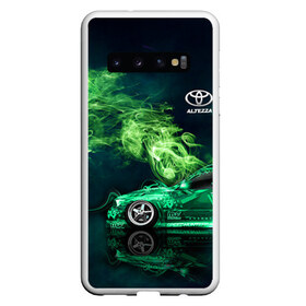 Чехол для Samsung Galaxy S10 с принтом Toyota Altezza в Кировске, Силикон | Область печати: задняя сторона чехла, без боковых панелей | altezza | jdm | toyota | альтеза | ждм | тоёта | тойота