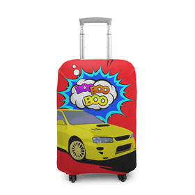 Чехол для чемодана 3D с принтом Subaru Impreza в Кировске, 86% полиэфир, 14% спандекс | двустороннее нанесение принта, прорези для ручек и колес | boobooboo | impreza | jdm | subaru | subaru impreza | бубубу | импреза | субару