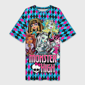 Платье-футболка 3D с принтом Monster High в Кировске,  |  | монстер хай