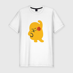 Мужская футболка премиум с принтом Mi-mi в Кировске, 92% хлопок, 8% лайкра | приталенный силуэт, круглый вырез ворота, длина до линии бедра, короткий рукав | супер для тех у кого отличное настроениесмайлики swag emoji