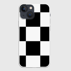 Чехол для iPhone 13 mini с принтом Клетка в Кировске,  |  | белый | черно белый | черный | шахматная