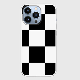 Чехол для iPhone 13 Pro с принтом Клетка в Кировске,  |  | белый | черно белый | черный | шахматная