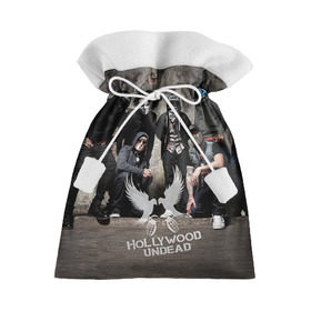 Подарочный 3D мешок с принтом Hollywood Undead в Кировске, 100% полиэстер | Размер: 29*39 см | Тематика изображения на принте: хип хоп