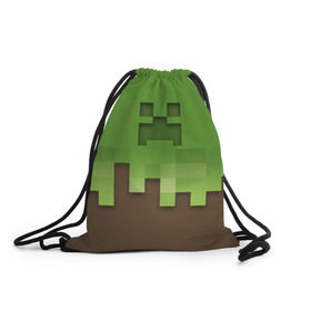 Рюкзак-мешок 3D с принтом Minecraft edition в Кировске, 100% полиэстер | плотность ткани — 200 г/м2, размер — 35 х 45 см; лямки — толстые шнурки, застежка на шнуровке, без карманов и подкладки | creeper | minecraft