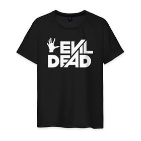 Мужская футболка хлопок с принтом Evil Dead в Кировске, 100% хлопок | прямой крой, круглый вырез горловины, длина до линии бедер, слегка спущенное плечо. | 