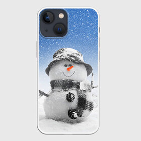 Чехол для iPhone 13 mini с принтом Снеговик в Кировске,  |  | 2016 | winter | год | зима | мартышка | новогодний | новый | обезьяна | обезьянка | подарок | с новым годом | снег | снеговик