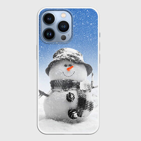 Чехол для iPhone 13 Pro с принтом Снеговик в Кировске,  |  | 2016 | winter | год | зима | мартышка | новогодний | новый | обезьяна | обезьянка | подарок | с новым годом | снег | снеговик