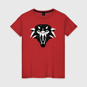 Женская футболка хлопок с принтом Griffin School - The Witcher в Кировске, 100% хлопок | прямой крой, круглый вырез горловины, длина до линии бедер, слегка спущенное плечо | 