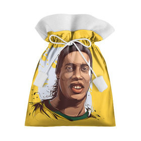 Подарочный 3D мешок с принтом Ronaldinho в Кировске, 100% полиэстер | Размер: 29*39 см | football | ronaldinho | роналдиньо | футбол | футболист