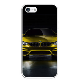 Чехол для iPhone 5/5S матовый с принтом BMW M4 Concept в Кировске, Силикон | Область печати: задняя сторона чехла, без боковых панелей | Тематика изображения на принте: bmw | бмв