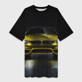 Платье-футболка 3D с принтом BMW M4 Concept в Кировске,  |  | bmw | бмв