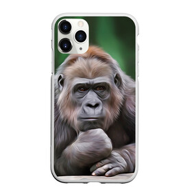 Чехол для iPhone 11 Pro Max матовый с принтом Обезьяна в Кировске, Силикон |  | 2016 | мартышка | обезьяна | с новым годом | символ нг
