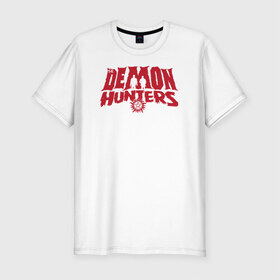 Мужская футболка премиум с принтом The Demon Hunters в Кировске, 92% хлопок, 8% лайкра | приталенный силуэт, круглый вырез ворота, длина до линии бедра, короткий рукав | 