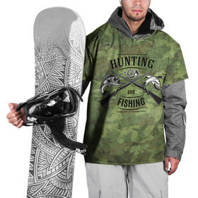 Накидка на куртку 3D с принтом Охота и рыбалка в Кировске, 100% полиэстер |  | Тематика изображения на принте: fishing | hunting | камуфляж | охота | охотник | рыба | рыбак | рыбалка | туризм