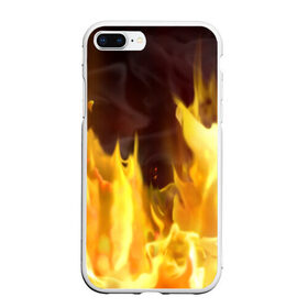 Чехол для iPhone 7Plus/8 Plus матовый с принтом Огонь в Кировске, Силикон | Область печати: задняя сторона чехла, без боковых панелей | огонь | пламя