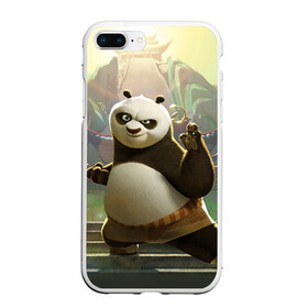 Чехол для iPhone 7Plus/8 Plus матовый с принтом Кунг фу панда в Кировске, Силикон | Область печати: задняя сторона чехла, без боковых панелей | kung fu | kung fu panda | panda | кунг фу | кунг фу панда | кунгфу | панда. кунг фу | по