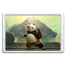 Магнит 45*70 с принтом Кунг фу панда в Кировске, Пластик | Размер: 78*52 мм; Размер печати: 70*45 | Тематика изображения на принте: kung fu | kung fu panda | panda | кунг фу | кунг фу панда | кунгфу | панда. кунг фу | по