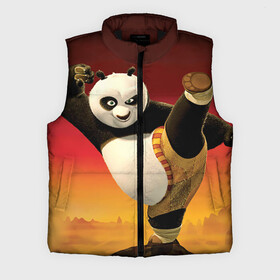 Мужской жилет утепленный 3D с принтом Кунг фу панда в Кировске,  |  | kung fu | kung fu panda | panda | кунг фу | кунг фу панда | кунгфу | панда. кунг фу | по