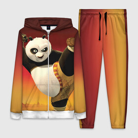 Женский костюм 3D с принтом Кунг фу панда в Кировске,  |  | kung fu | kung fu panda | panda | кунг фу | кунг фу панда | кунгфу | панда. кунг фу | по