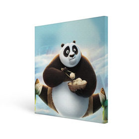 Холст квадратный с принтом Кунг фу панда в Кировске, 100% ПВХ |  | Тематика изображения на принте: панда