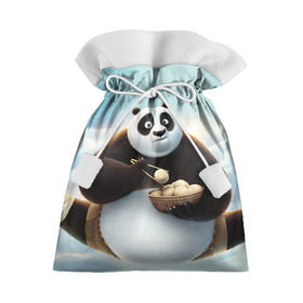 Подарочный 3D мешок с принтом Кунг фу панда в Кировске, 100% полиэстер | Размер: 29*39 см | панда