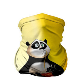 Бандана-труба 3D с принтом Кунг фу панда в Кировске, 100% полиэстер, ткань с особыми свойствами — Activecool | плотность 150‒180 г/м2; хорошо тянется, но сохраняет форму | Тематика изображения на принте: kung fu | kung fu panda | panda | кунг фу | кунг фу панда | кунгфу | панда. кунг фу | по