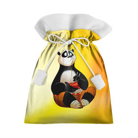 Подарочный 3D мешок с принтом Кунг фу панда в Кировске, 100% полиэстер | Размер: 29*39 см | Тематика изображения на принте: kung fu | kung fu panda | panda | кунг фу | кунг фу панда | кунгфу | панда. кунг фу | по
