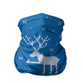 Бандана-труба 3D с принтом Олень - класс в Кировске, 100% полиэстер, ткань с особыми свойствами — Activecool | плотность 150‒180 г/м2; хорошо тянется, но сохраняет форму | зима | новый год | олень | снег | снежинки