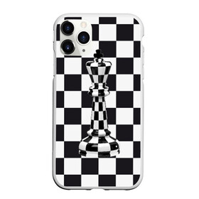 Чехол для iPhone 11 Pro Max матовый с принтом Ферзь в Кировске, Силикон |  | Тематика изображения на принте: клетки | ферзь | шахматная доска | шахматы