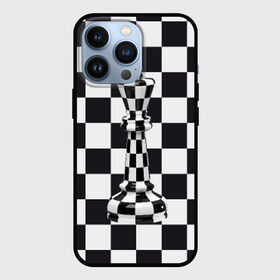 Чехол для iPhone 13 Pro с принтом Ферзь в Кировске,  |  | Тематика изображения на принте: клетки | ферзь | шахматная доска | шахматы
