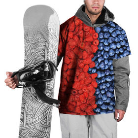 Накидка на куртку 3D с принтом Ягодка в Кировске, 100% полиэстер |  | клубника | малина | черника | ягода | ягодка | ягодный