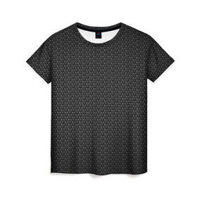Женская футболка 3D с принтом Metal Texture в Кировске, 100% полиэфир ( синтетическое хлопкоподобное полотно) | прямой крой, круглый вырез горловины, длина до линии бедер | metal | texture