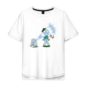 Мужская футболка хлопок Oversize с принтом Squirt-Fail в Кировске, 100% хлопок | свободный крой, круглый ворот, “спинка” длиннее передней части | 