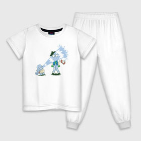 Детская пижама хлопок с принтом Squirt-Fail в Кировске, 100% хлопок |  брюки и футболка прямого кроя, без карманов, на брюках мягкая резинка на поясе и по низу штанин
 | Тематика изображения на принте: 