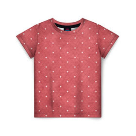 Детская футболка 3D с принтом Сердечки в Кировске, 100% гипоаллергенный полиэфир | прямой крой, круглый вырез горловины, длина до линии бедер, чуть спущенное плечо, ткань немного тянется | любовь | орнамент | праздник | сердечки
