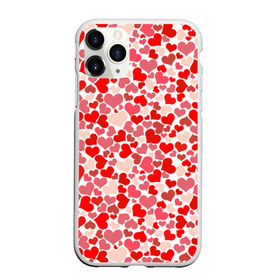 Чехол для iPhone 11 Pro матовый с принтом Сердца любовь орнамент праз в Кировске, Силикон |  | любовь | орнамент | праздник | сердца