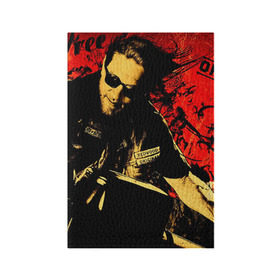 Обложка для паспорта матовая кожа с принтом Sons Of Anarchy в Кировске, натуральная матовая кожа | размер 19,3 х 13,7 см; прозрачные пластиковые крепления | sons of anarchy | анархии | сыны
