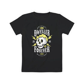 Детская футболка хлопок с принтом Dweller Forever в Кировске, 100% хлопок | круглый вырез горловины, полуприлегающий силуэт, длина до линии бедер | boy | fallout | pip | vault | убежище | фаллаут