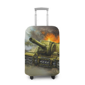 Чехол для чемодана 3D с принтом Военная техника в Кировске, 86% полиэфир, 14% спандекс | двустороннее нанесение принта, прорези для ручек и колес | tank | tanks | военные | оружие | самолет | самолеты | танк | танки | техника