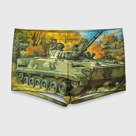 Мужские купальные плавки 3D с принтом Военная техника в Кировске, Полиэстер 85%, Спандекс 15% |  | Тематика изображения на принте: tank | танки