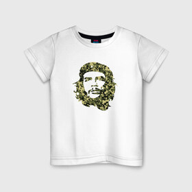 Детская футболка хлопок с принтом Che Guevara camo в Кировске, 100% хлопок | круглый вырез горловины, полуприлегающий силуэт, длина до линии бедер | 