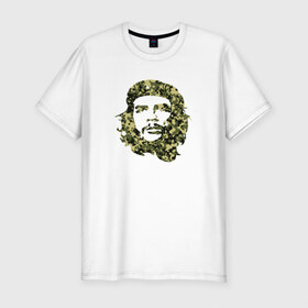 Мужская футболка премиум с принтом Che Guevara camo в Кировске, 92% хлопок, 8% лайкра | приталенный силуэт, круглый вырез ворота, длина до линии бедра, короткий рукав | 