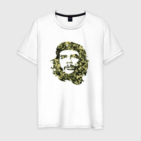 Мужская футболка хлопок с принтом Che Guevara camo в Кировске, 100% хлопок | прямой крой, круглый вырез горловины, длина до линии бедер, слегка спущенное плечо. | 