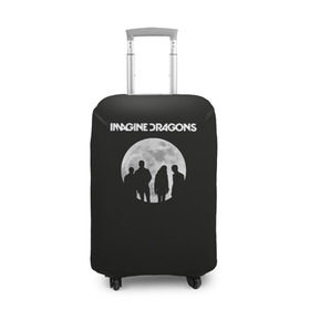Чехол для чемодана 3D с принтом Imagine dragons в Кировске, 86% полиэфир, 14% спандекс | двустороннее нанесение принта, прорези для ручек и колес | dragons | imagine | rock | драгонз | имэджн | рок