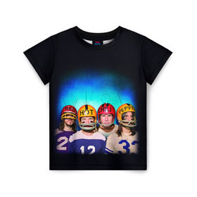 Детская футболка 3D с принтом Red Hot Chili Peppers в Кировске, 100% гипоаллергенный полиэфир | прямой крой, круглый вырез горловины, длина до линии бедер, чуть спущенное плечо, ткань немного тянется | chili | heavy | hot | metal | peppers | red | rhcp | rock | trash | кидис | метал | рок | хеви | энтони