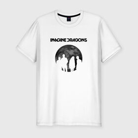 Мужская футболка премиум с принтом Imagine dragons в Кировске, 92% хлопок, 8% лайкра | приталенный силуэт, круглый вырез ворота, длина до линии бедра, короткий рукав | dragons | imagine | rock | драгонз | имэдж | рок