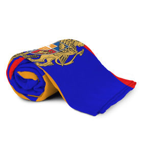 Плед 3D с принтом Герб и флаг Армении в Кировске, 100% полиэстер | закругленные углы, все края обработаны. Ткань не мнется и не растягивается | armenia | армения | герб | флаг
