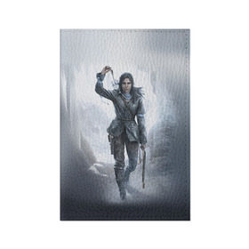 Обложка для паспорта матовая кожа с принтом Rise of the Tomb Raider в Кировске, натуральная матовая кожа | размер 19,3 х 13,7 см; прозрачные пластиковые крепления | rise of the tomb raider | tomb raider | райдер | том райдер