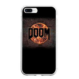 Чехол для iPhone 7Plus/8 Plus матовый с принтом Doom в Кировске, Силикон | Область печати: задняя сторона чехла, без боковых панелей | doom | game | гибель | дум | игра | игры | обреченность | шутер